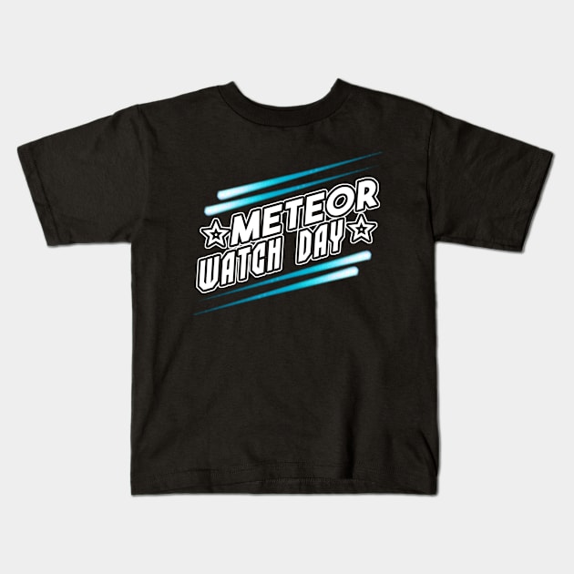 Meteor Watch Day June 30th Kids T-Shirt by dnlribeiro88